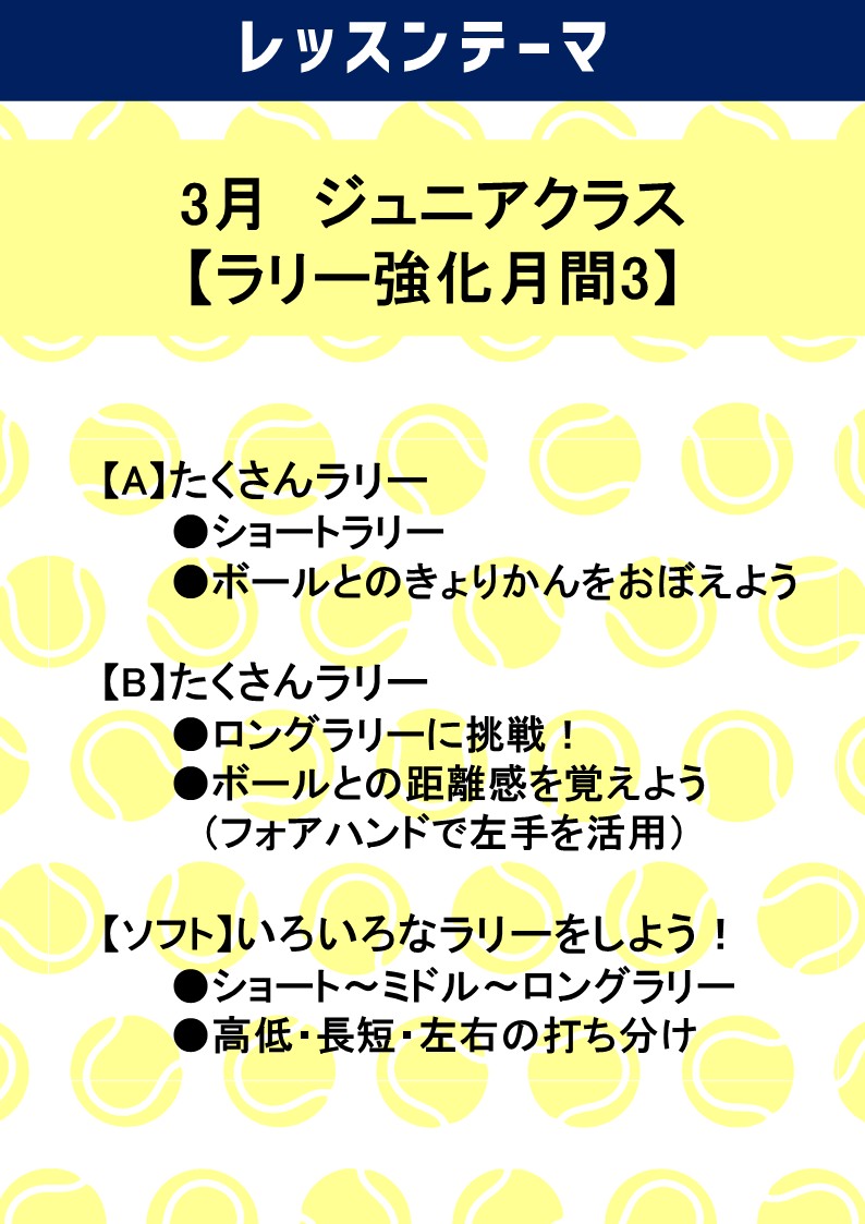 レッスンカレンダー