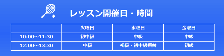 担当コーチ表